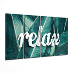 Relax 4 Pieces Mega Glass Wall Art (150x92 cm)