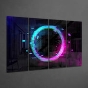 The Gate 4 Pieces Mega Glass Wall Art (150x92 cm)