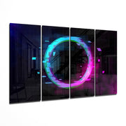 The Gate 4 Pieces Mega Glass Wall Art (150x92 cm)