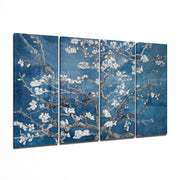 Sakura 4 Pieces Mega Glass Wall Art (150x92 cm)