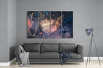 Marble 4 Pieces Mega Glass Wall Art (150x92 cm)