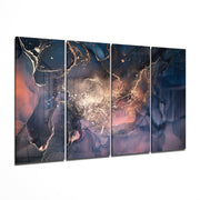 Marble 4 Pieces Mega Glass Wall Art (150x92 cm)