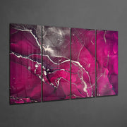 Marble 4 Pieces Mega Glass Wall Art (150x92 cm)