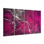 Marble 4 Pieces Mega Glass Wall Art (150x92 cm)