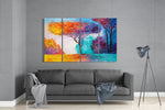 Tree of Life 4 Pieces Mega Glass Wall Art (150x92 cm)