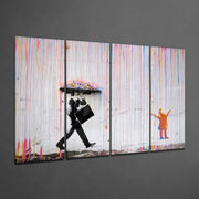 Street Stencil Art Glass Wall Art