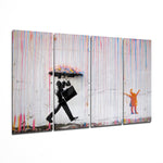 Street Stencil Art Glass Wall Art