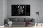 Skull 4 Pieces Mega Glass Wall Art (150x92 cm)