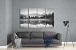 Foggy View 4 Pieces Mega Glass Wall Art (150x92 cm)