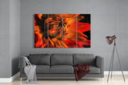 Gerbera Daisy 4 Pieces Mega Glass Wall Art (150x92 cm)