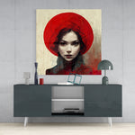 Red Hat Glass Wall Art  || Designer Collection | Insigne Art Design