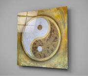 Yin Yang – Vierkant Glasschilderij