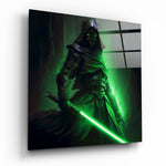 Vierkant Glasschilderij Sword Glasschilderij | Designer collectie