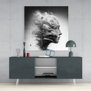 Smoked Thoughts Glass Wall Art  || Designer Collection | Insigne Art Design