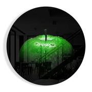 Groene Appel – Rond Glasschilderij