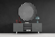 Hypnotisch – Rond Glasschilderij