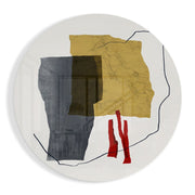 Abstracte vormen – Rond Glasschilderij