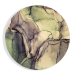 Groen marmer – Rond Glasschilderij