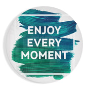 “Geniet van elk moment” – Rond Glasschilderij