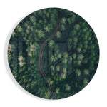 Groen bos – Rond Glasschilderij