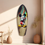 Graffiti Mouse Pop Art Glass Wall Art.