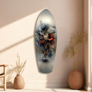 White-Bearded Wizard Steampunk Glass Wall Art.