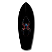 Hanging Spider Dark Macro Glass Wall Art.
