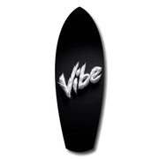 Vibe Feather Typography Minimal Glass Wall Art.