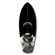 Fencer Mask Sword Athletic Glass Wall Art.