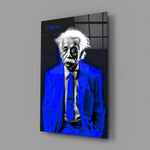 Genius Physicist Glass Wall Art || Designer Collection