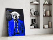 Genius Physicist Glass Wall Art || Designer Collection