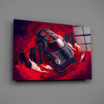 MINI Vortex of Speed Glass Wall Art || Designer Collection