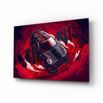 MINI Vortex of Speed Glass Wall Art || Designer Collection