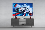 Coupe Dance of Speed Glass Wall Art || Designer Collection