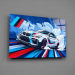 Coupe Dance of Speed Glass Wall Art || Designer Collection