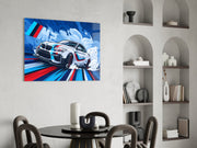 Coupe Dance of Speed Glass Wall Art || Designer Collection
