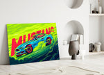 Roaring Mustang Glass Wall Art || Designer Collection