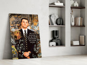 Wall Street High-Roller Glass Wall Art || Designer Collection