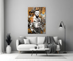 MMA Fighter Glass Wall Art || Designer Collection