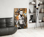 MMA Fighter Glass Wall Art || Designer Collection