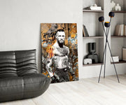 MMA Fighter Glass Wall Art || Designer Collection