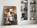 MMA Fighter Glass Wall Art || Designer Collection