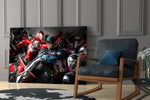 Comic Hero Squad Glass Wall Art || Designer Collection