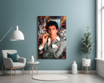 Cinematic Mob Boss Glass Wall Art || Designer Collection