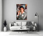 Cinematic Mob Boss Glass Wall Art || Designer Collection