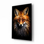 Eyes of the Fox Glass Wall Art || Designer Collection