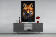 Eyes of the Fox Glass Wall Art || Designer Collection