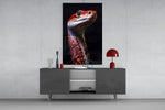 Eyes of the Fiery Serpent Glass Wall Art || Designer Collection