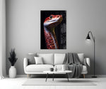 Eyes of the Fiery Serpent Glass Wall Art || Designer Collection