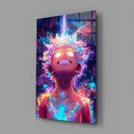 Cosmic Izuku Midoriya Glass Wall Art || Designer Collection